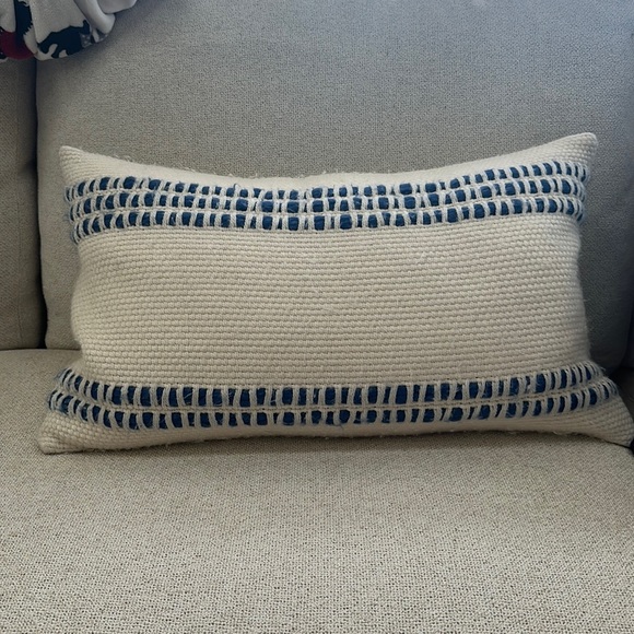 Pottery Barn Accents Pottery Barn Reed Striped Lumbar Pillow Poshmark
